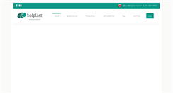 Desktop Screenshot of kolplast.com.br
